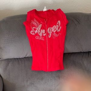 Zip up ‘angel baby ‘ tank.